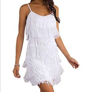 Cheryl Creations white flapper dress